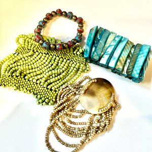 *BOGO* Set of Four Beaded Casual Bracelets